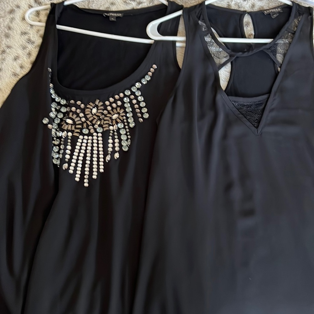 A bundle of 2 dressy tank tops